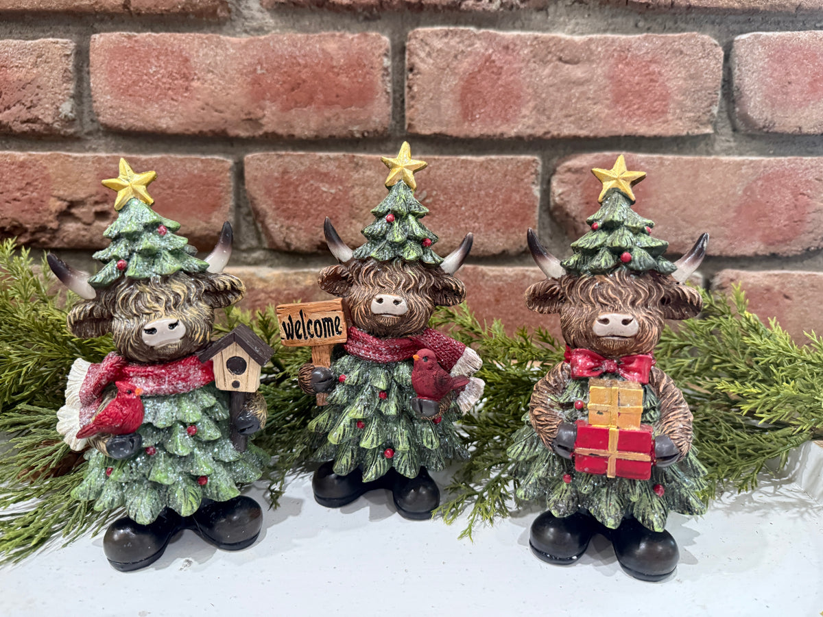 Holiday Highland Cow - 3 Styles