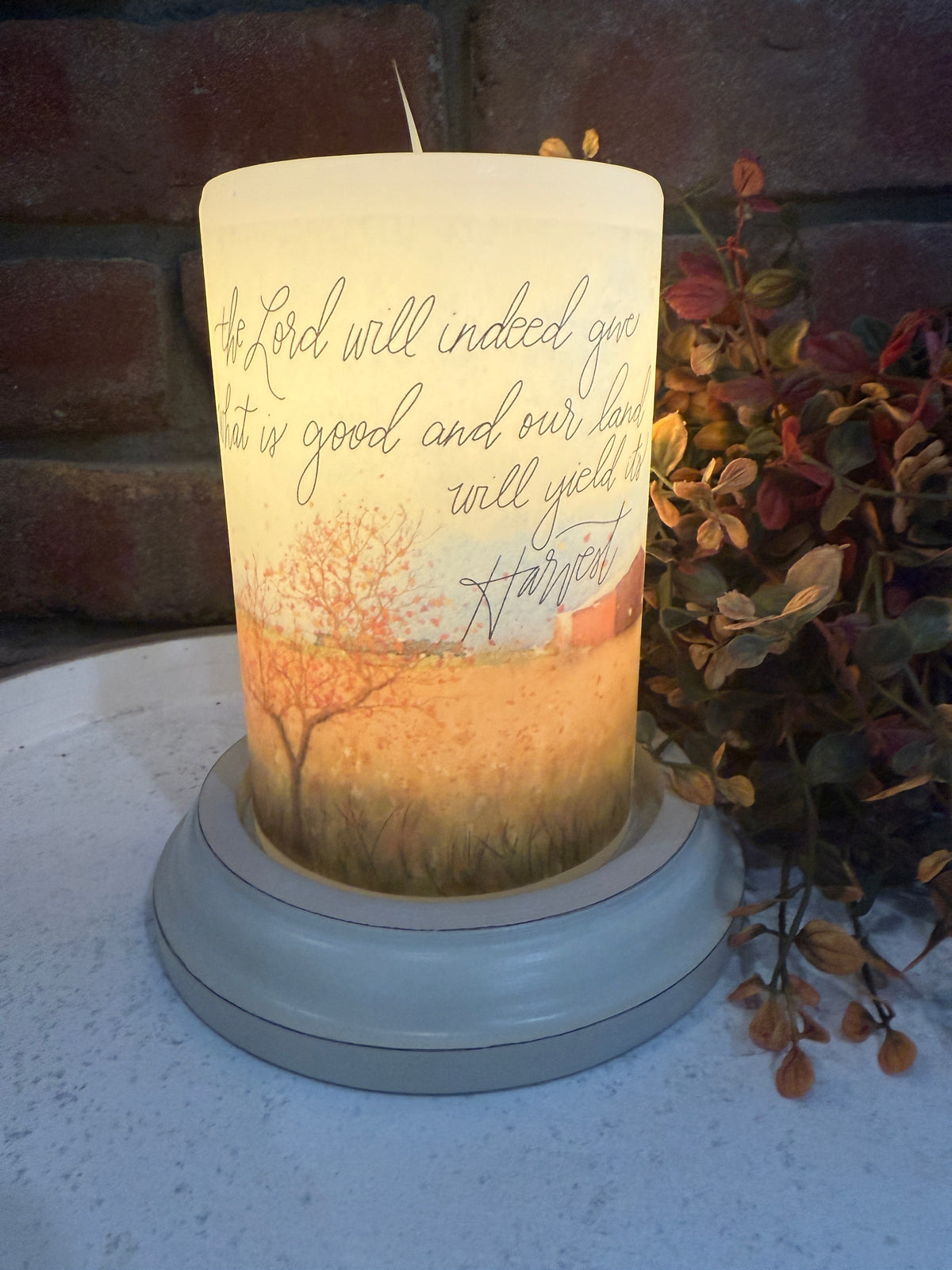 Good Harvest Land Candle Sleeve