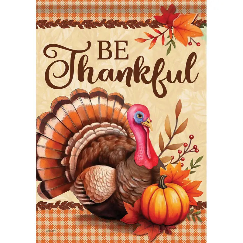 Be Thankful Garden Flag
