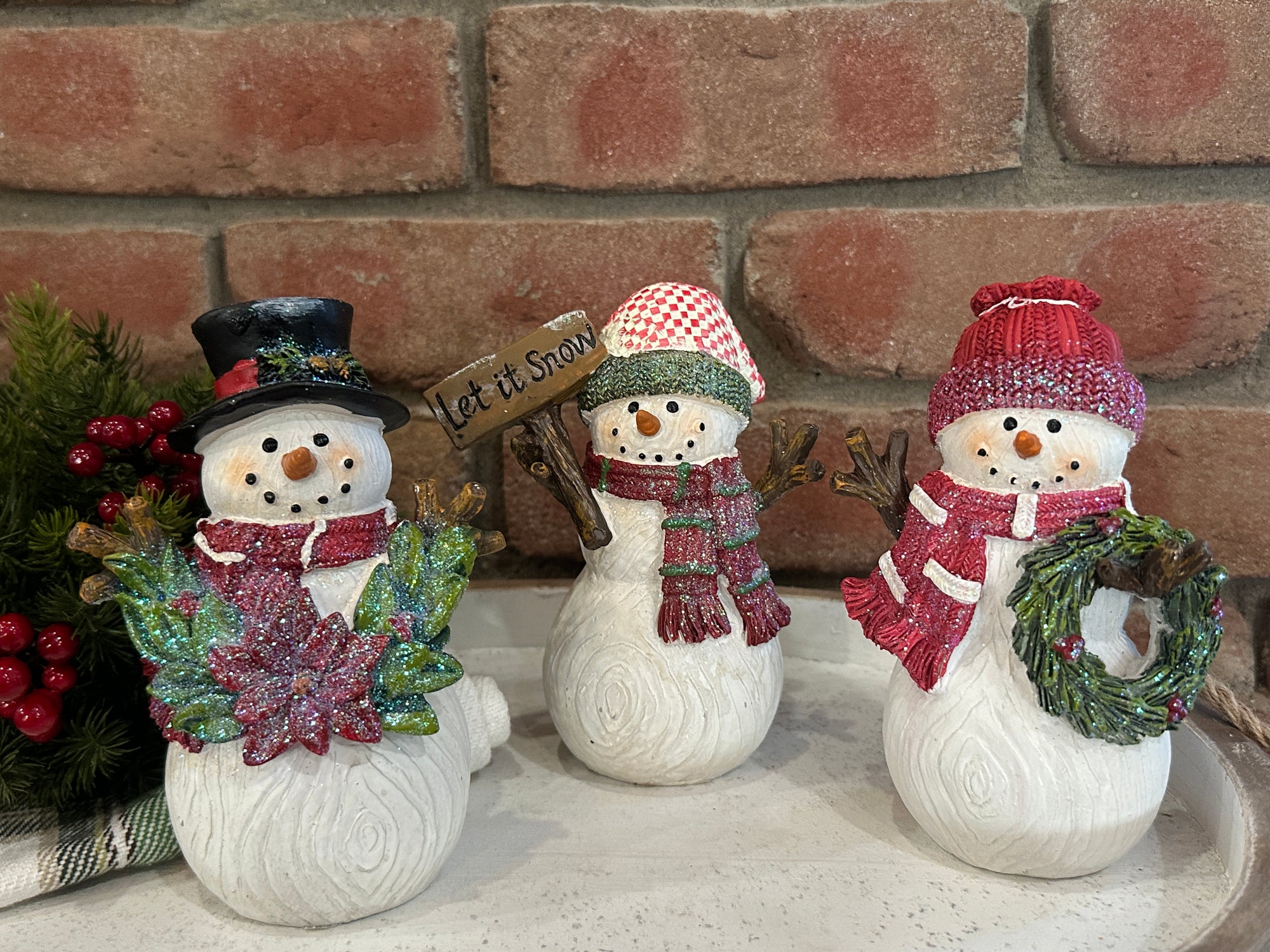 Holiday Snowman Figurine - 3 Styles