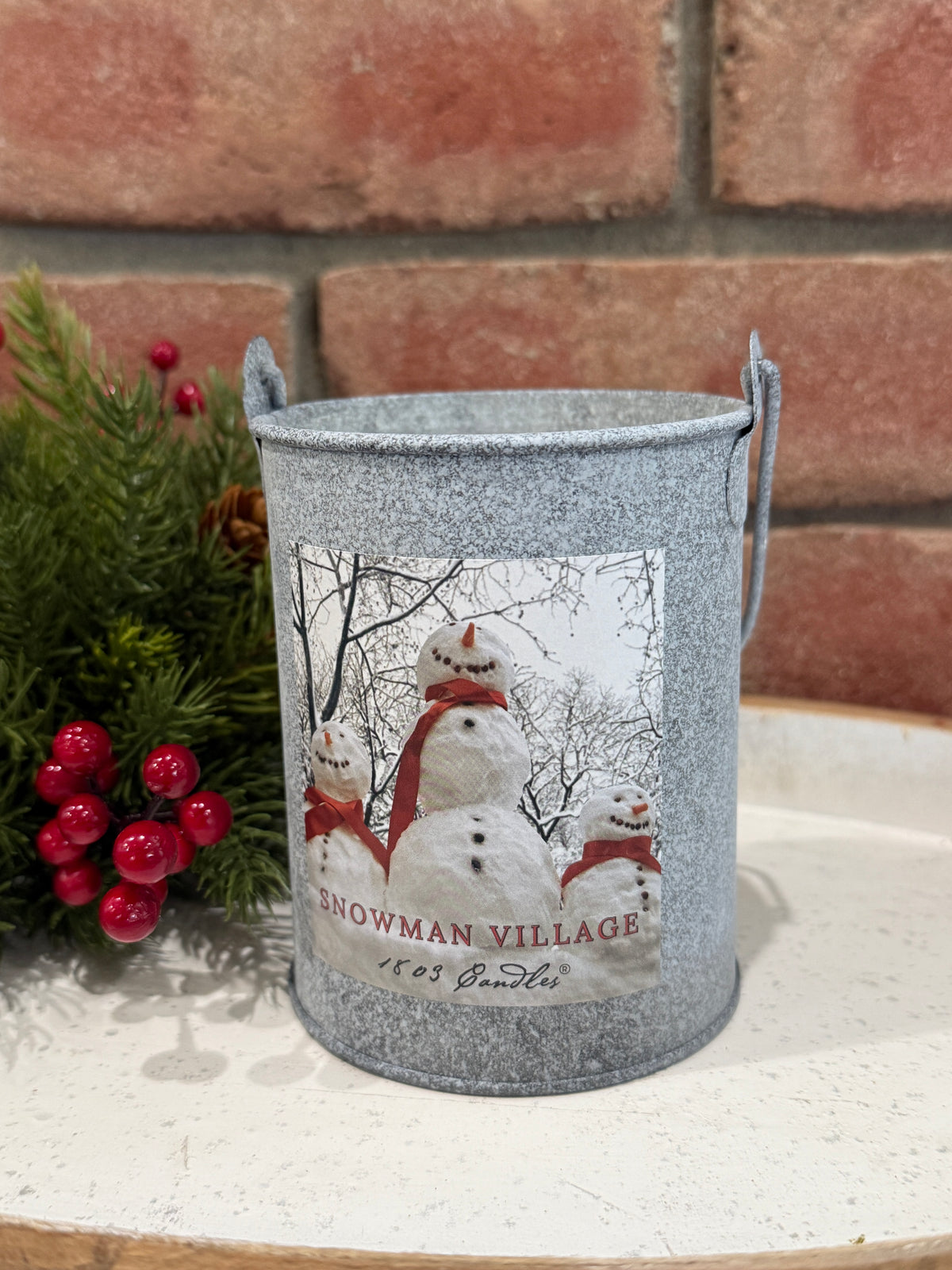 Snowman Village Limited Edition Tin Pail (20 oz)