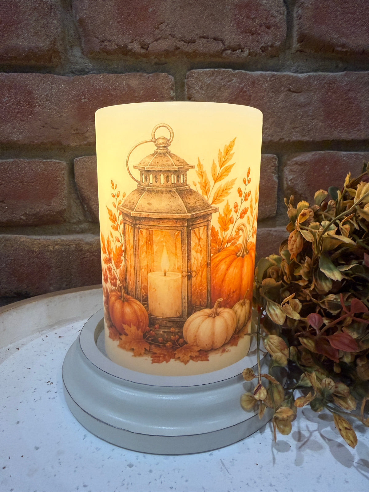 Lantern Harvest Candle Sleeve