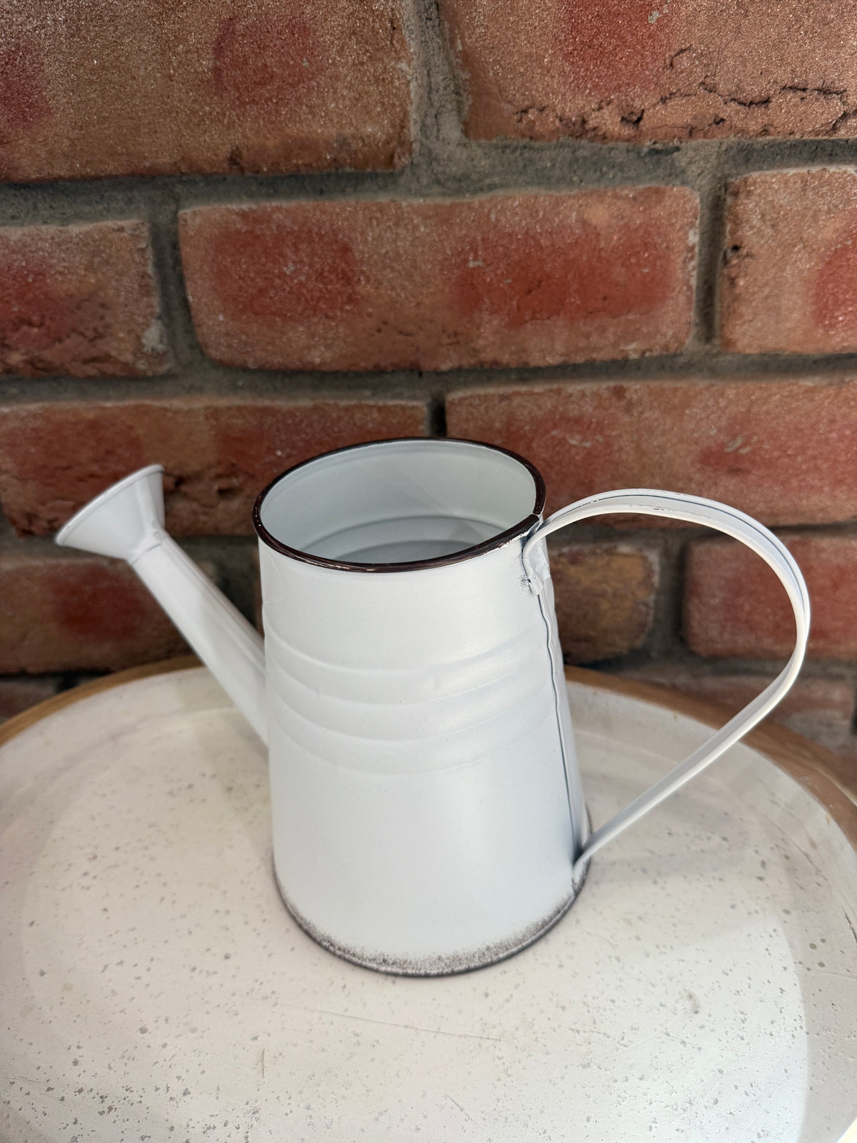 White Watering Can