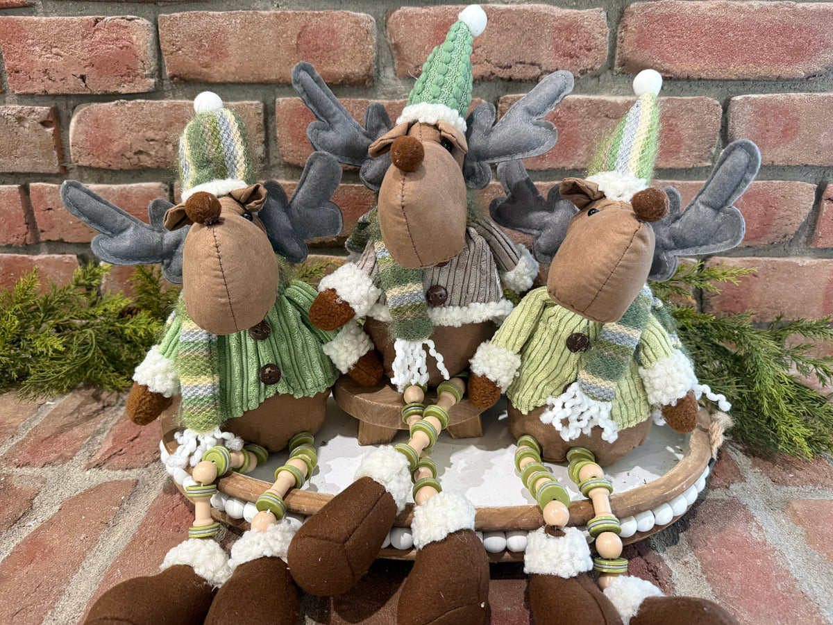 Holiday Moose Shelf Sitter - 3 Styles