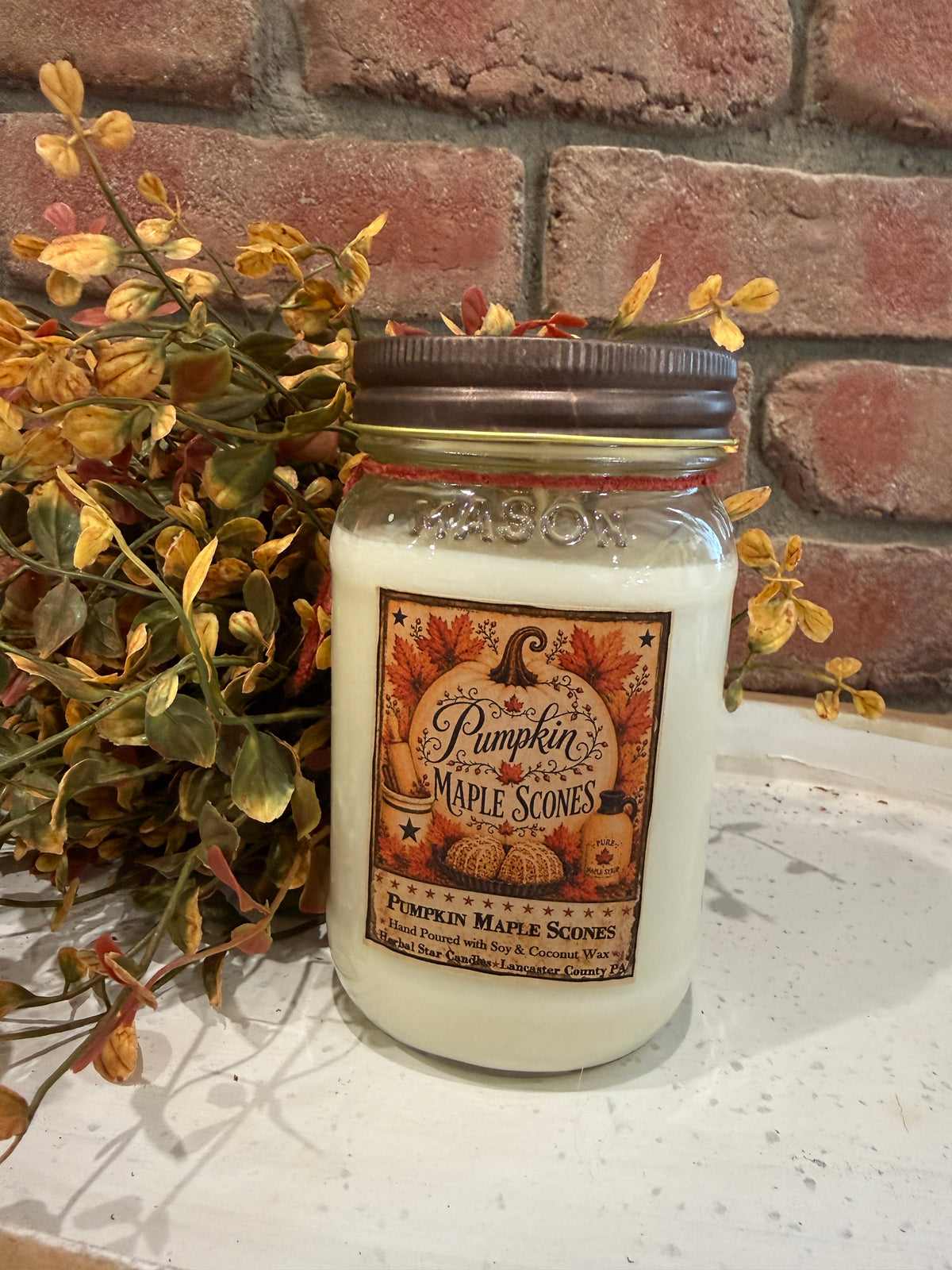 Pumpkin Maple Scones Jar Candles - 2 Sizes