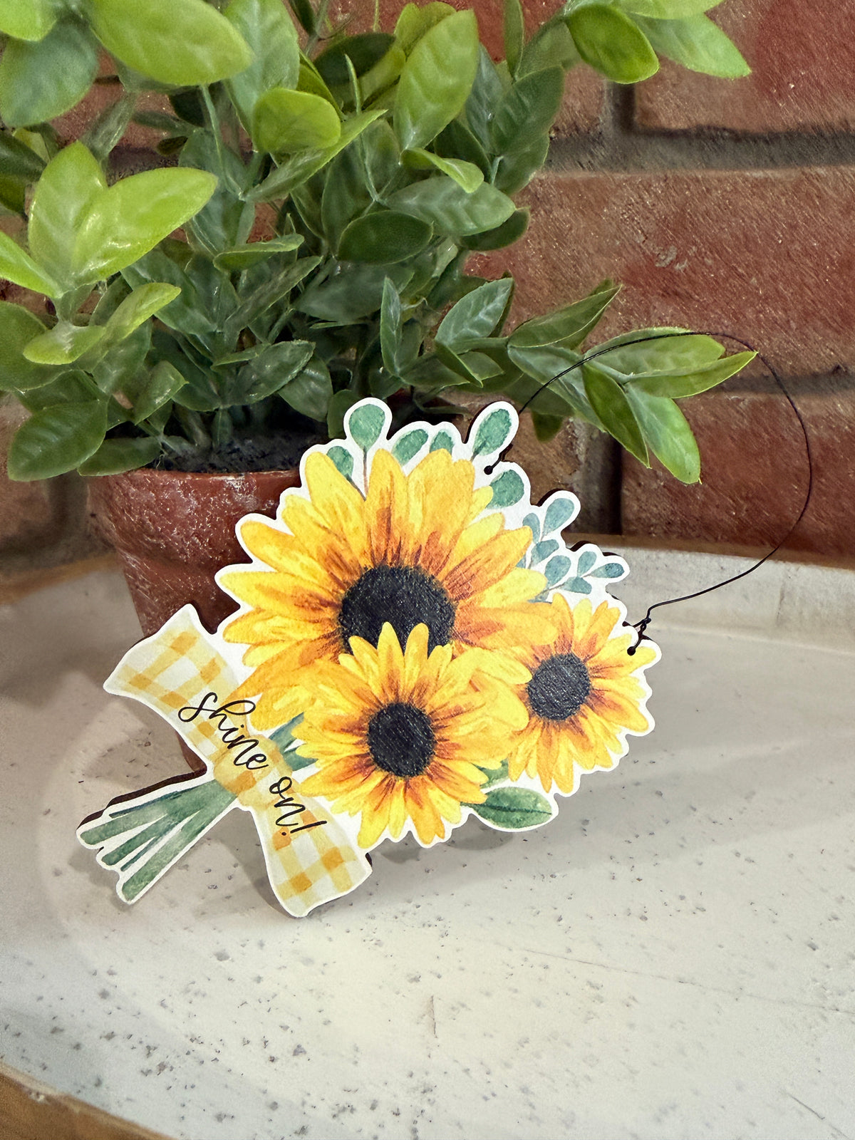 Sunshine Sunflower Ornament - 3 Styles