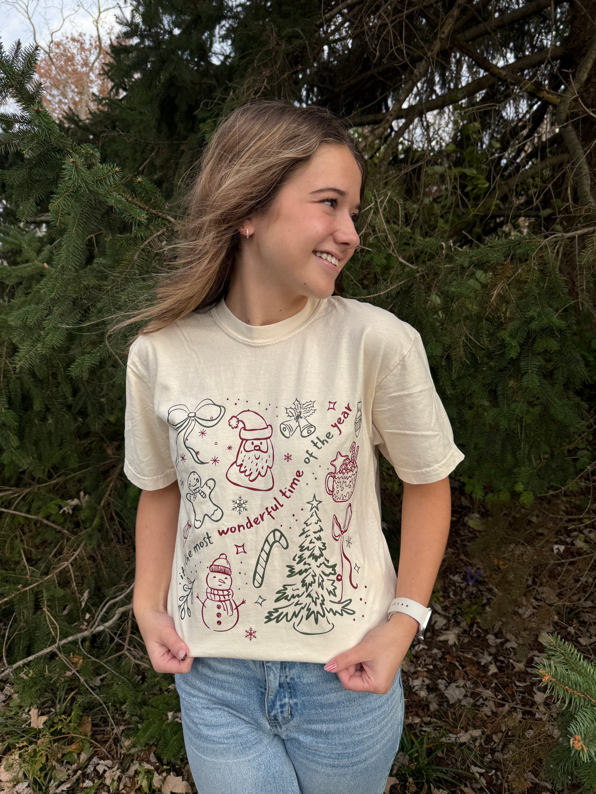 Most Wonderful Time Holiday Graphic Tee