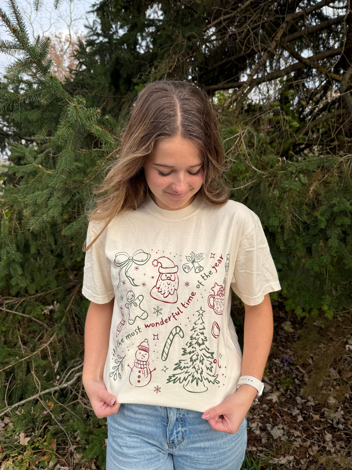 Most Wonderful Time Holiday Graphic Tee