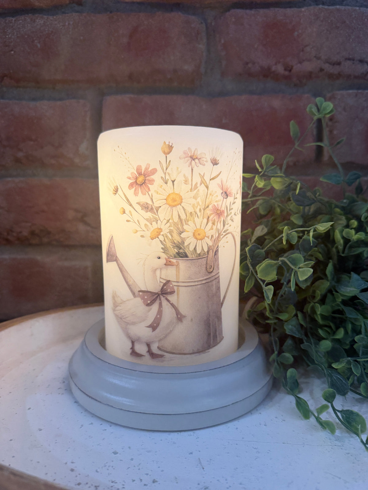 Watering Can Goose Candle Sleeve
