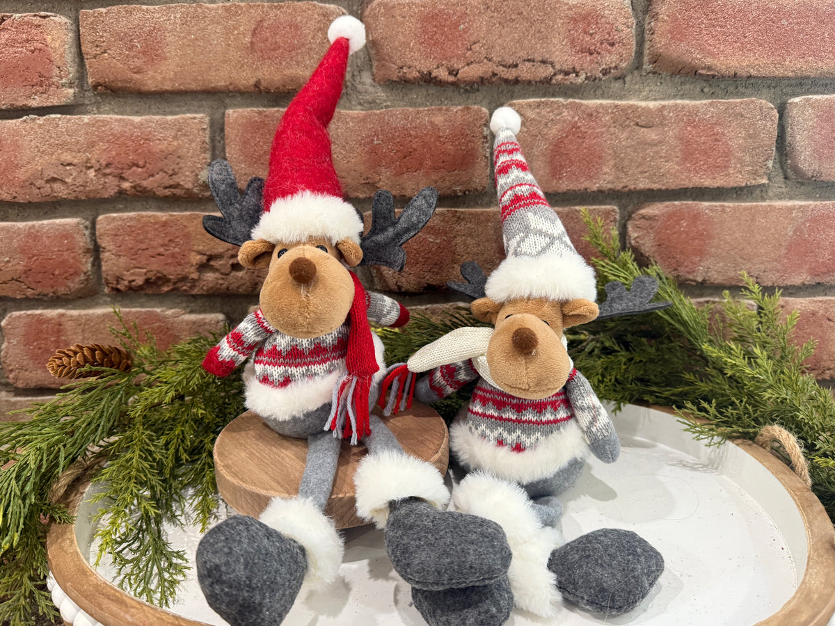 Holiday Moose Shelf Sitter - 2 Styles