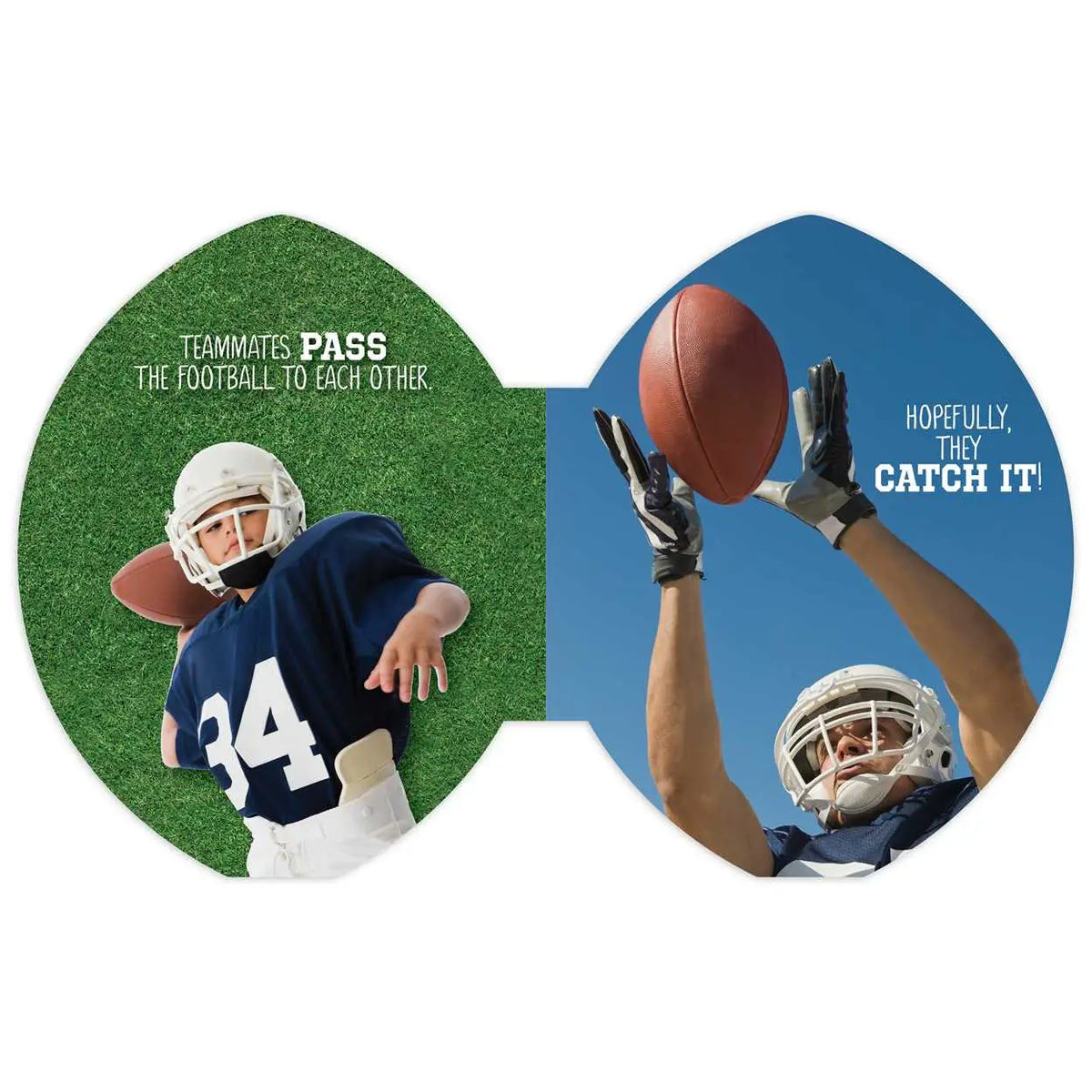 Let’s Play Football Shaped Board Book