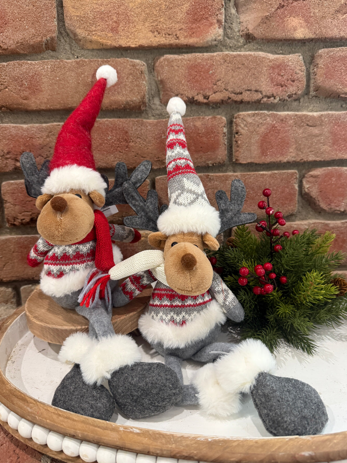 Holiday Moose Shelf Sitter - 2 Styles
