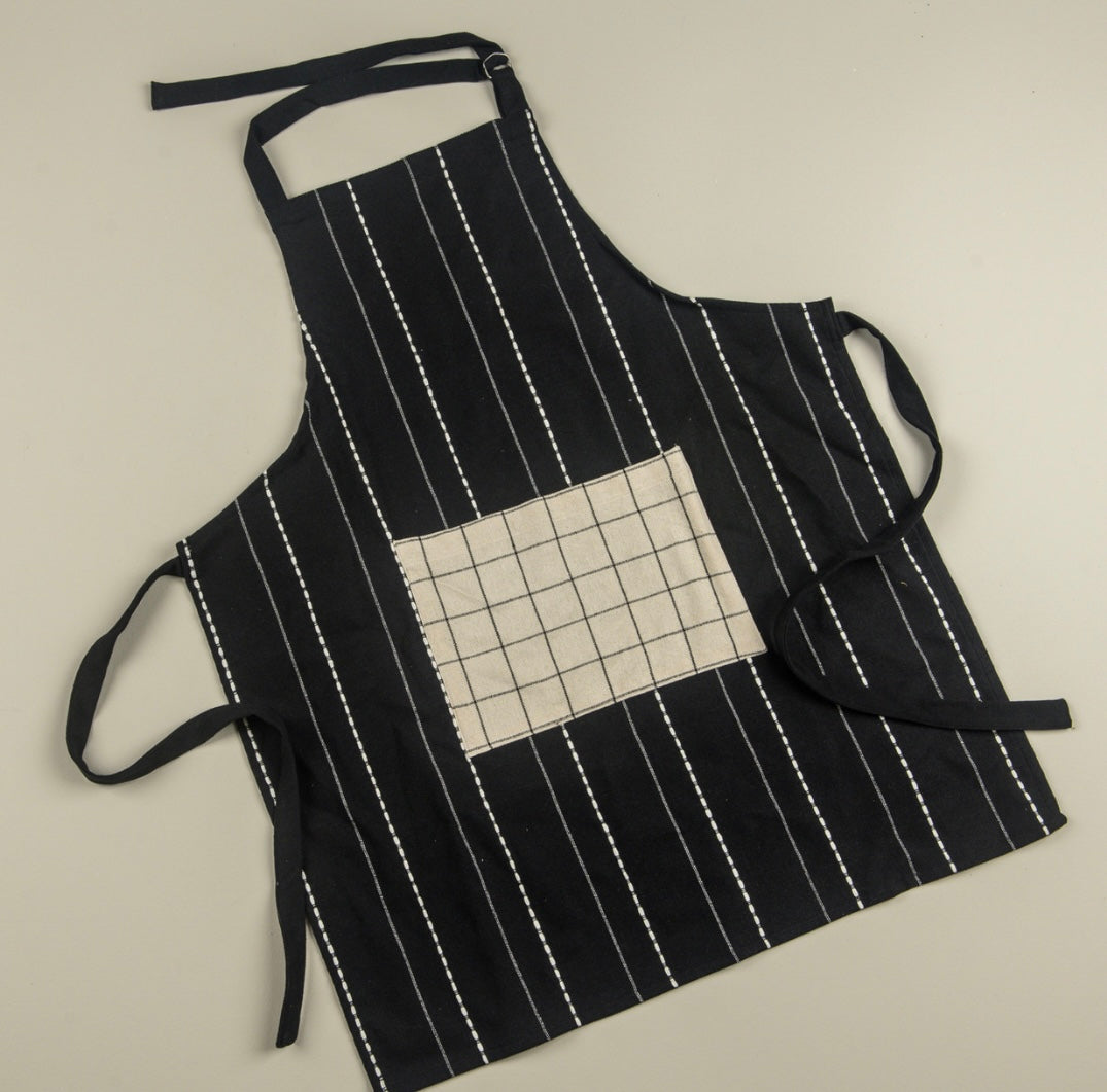 Black and Cream Apron