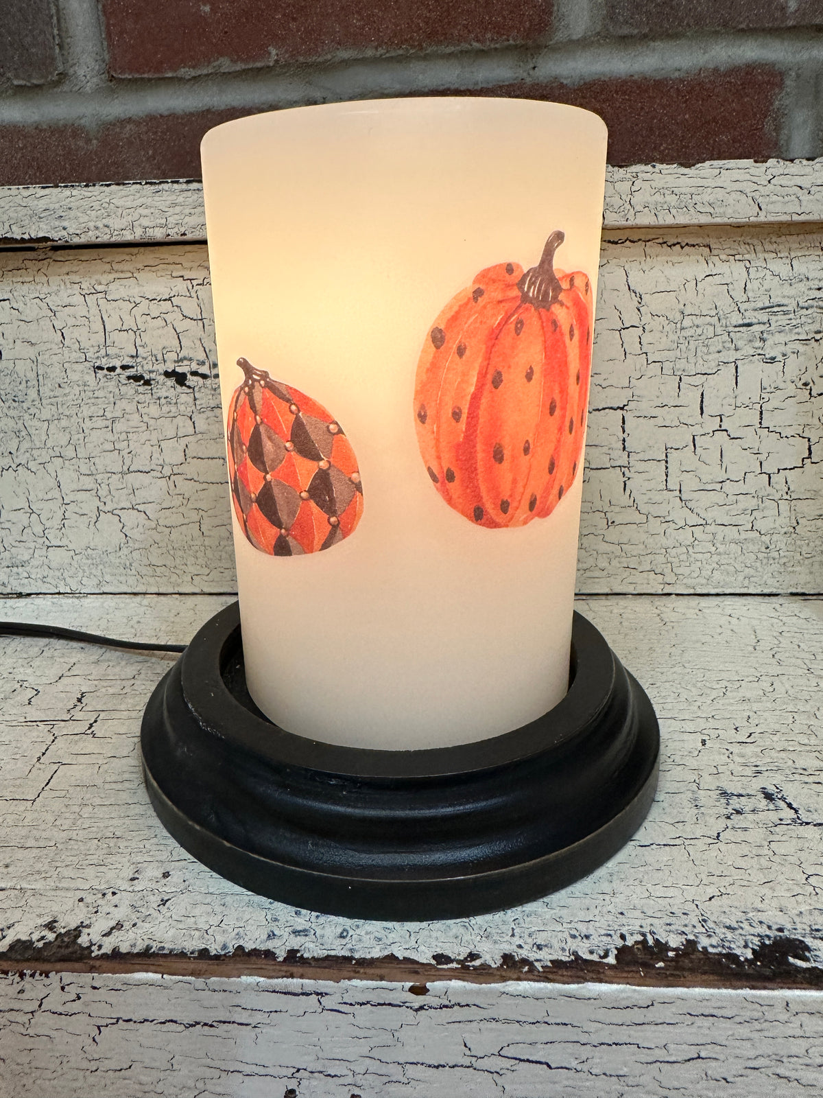 Halloween Pumpkin Cluster Candle Sleeve