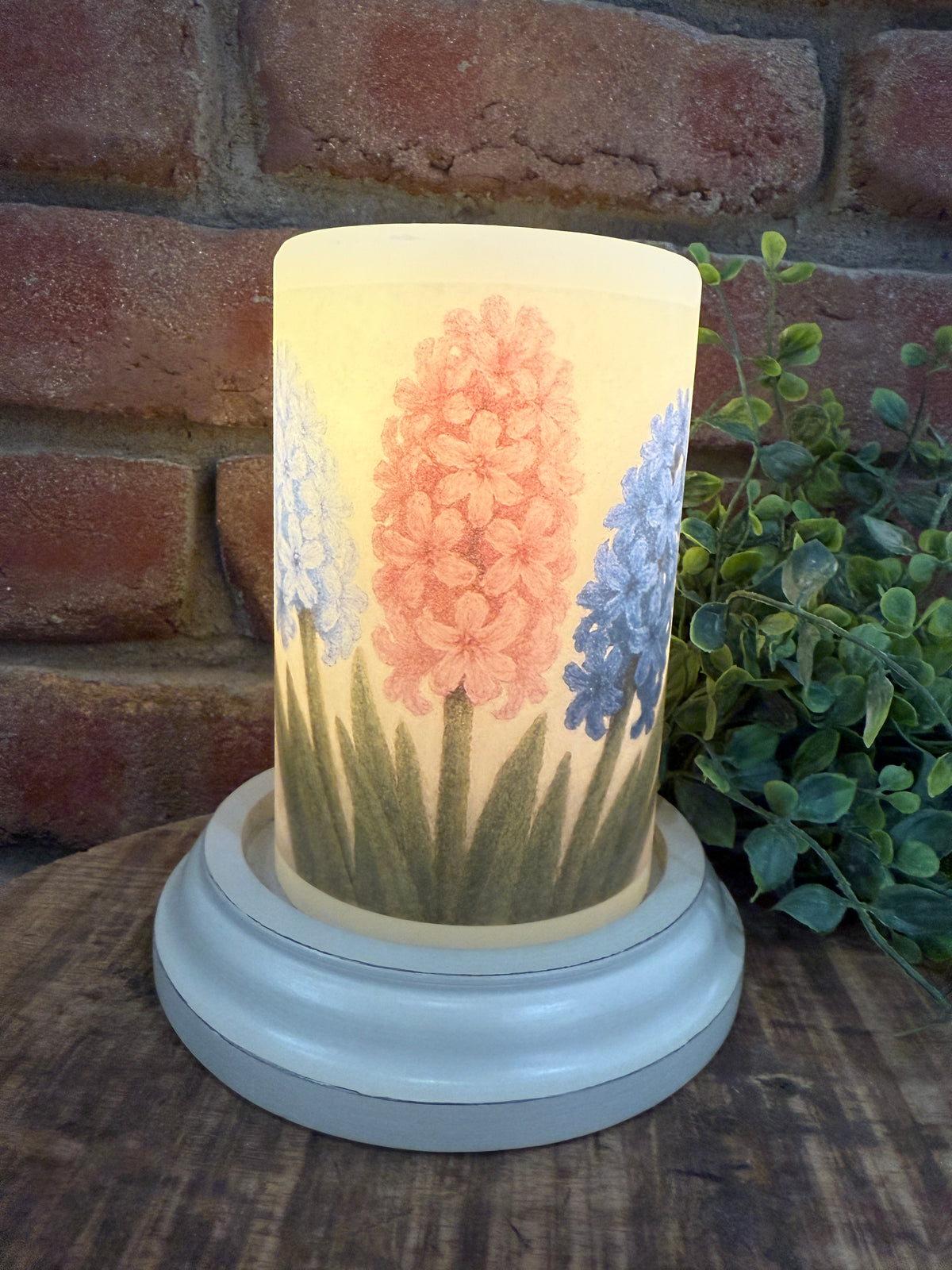 Still Life Hyacinth Bouquet Candle Sleeve