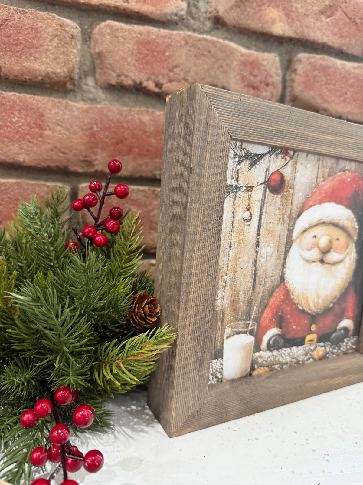 Happy Santa Framed Art