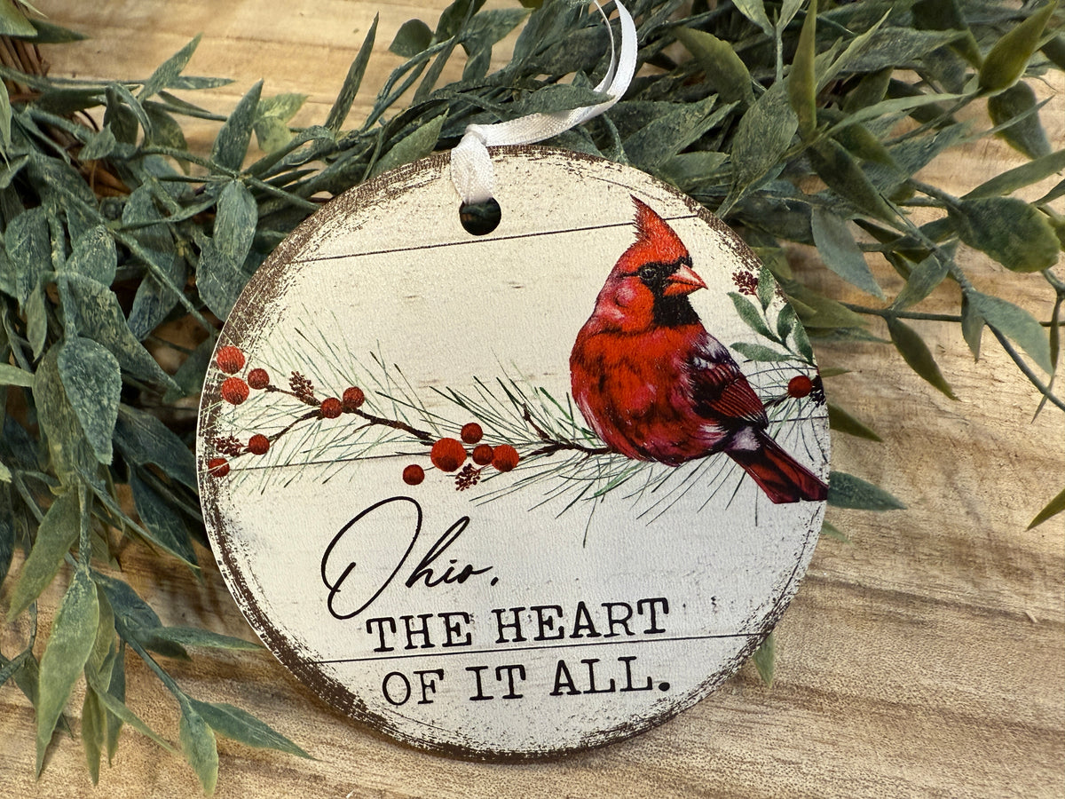 Ohio Heart of it All Ornament