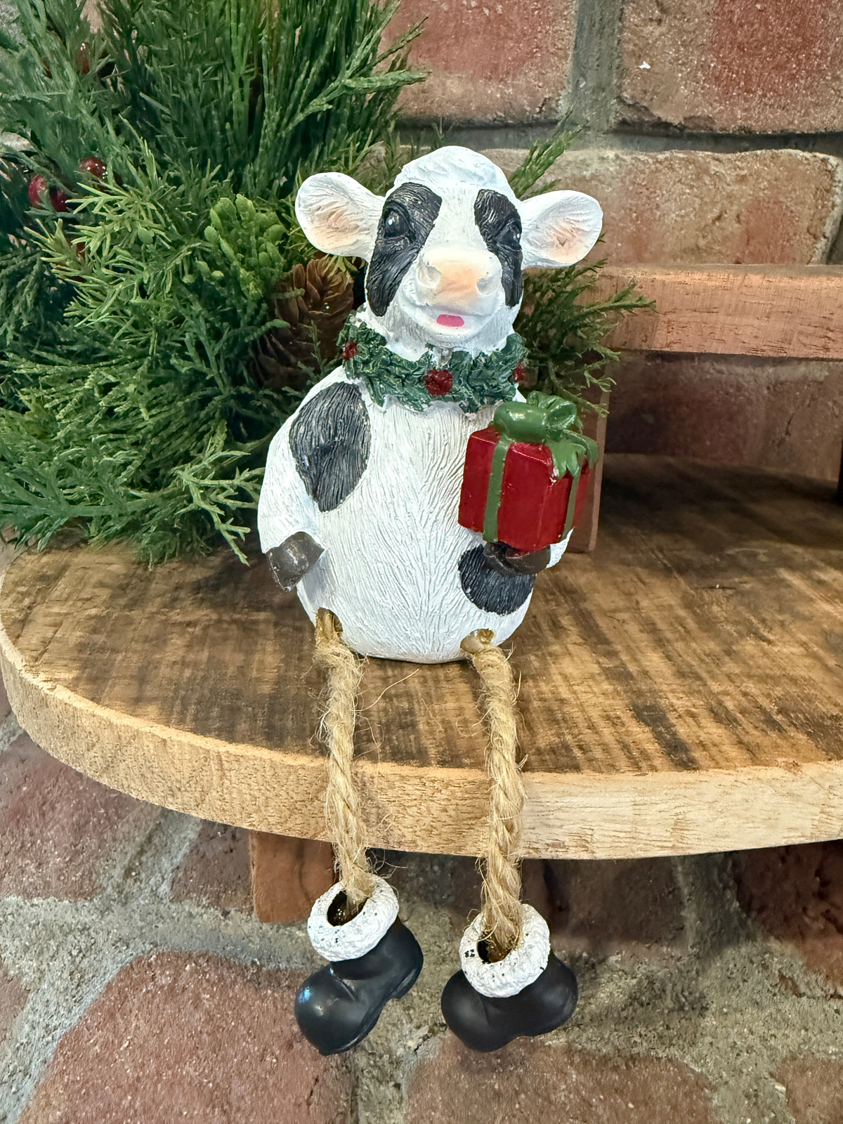 Holiday Farm Animal Shelf Sitter - 3 Styles