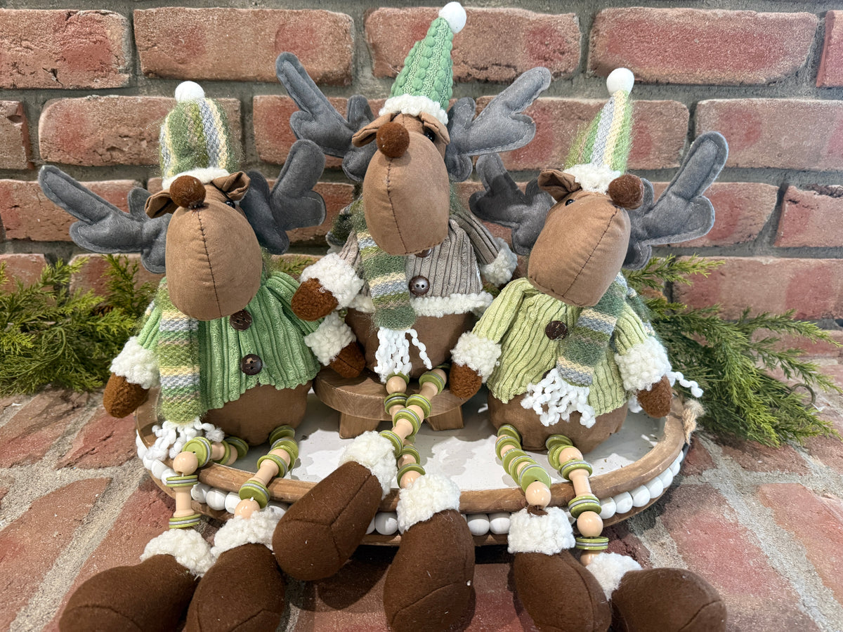 Holiday Moose Shelf Sitter - 3 Styles