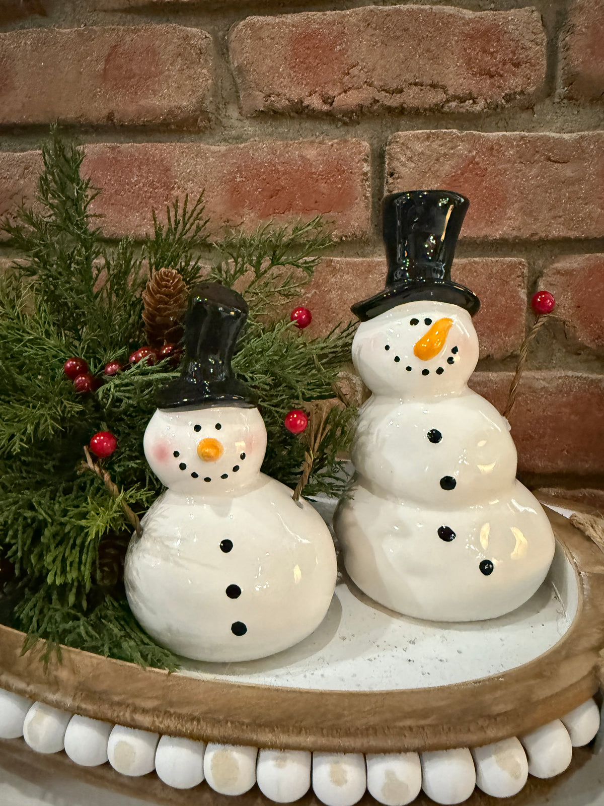 Ceramic Snowman - 2 Sizes