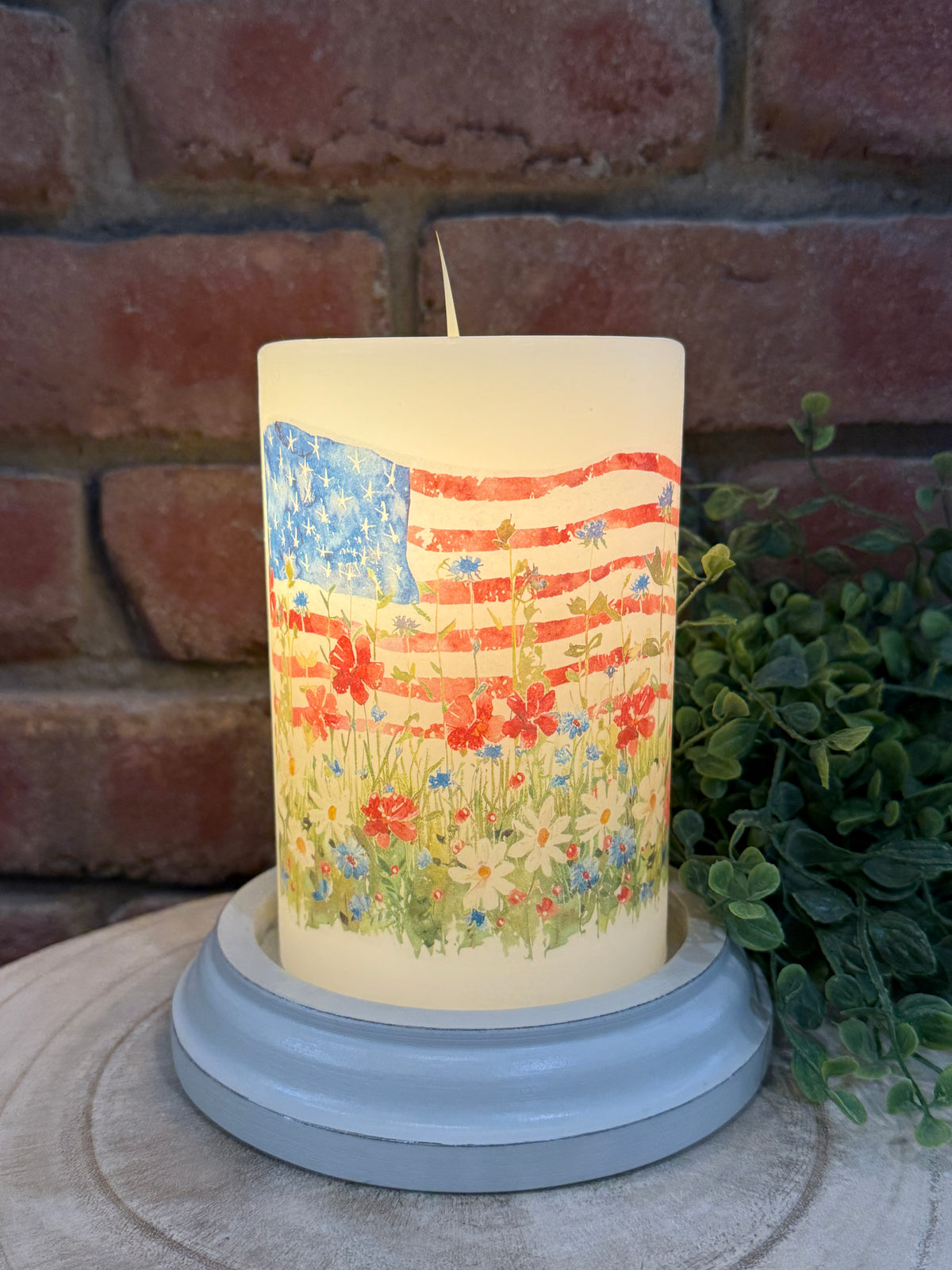 Prairie Flag Candle Sleeve