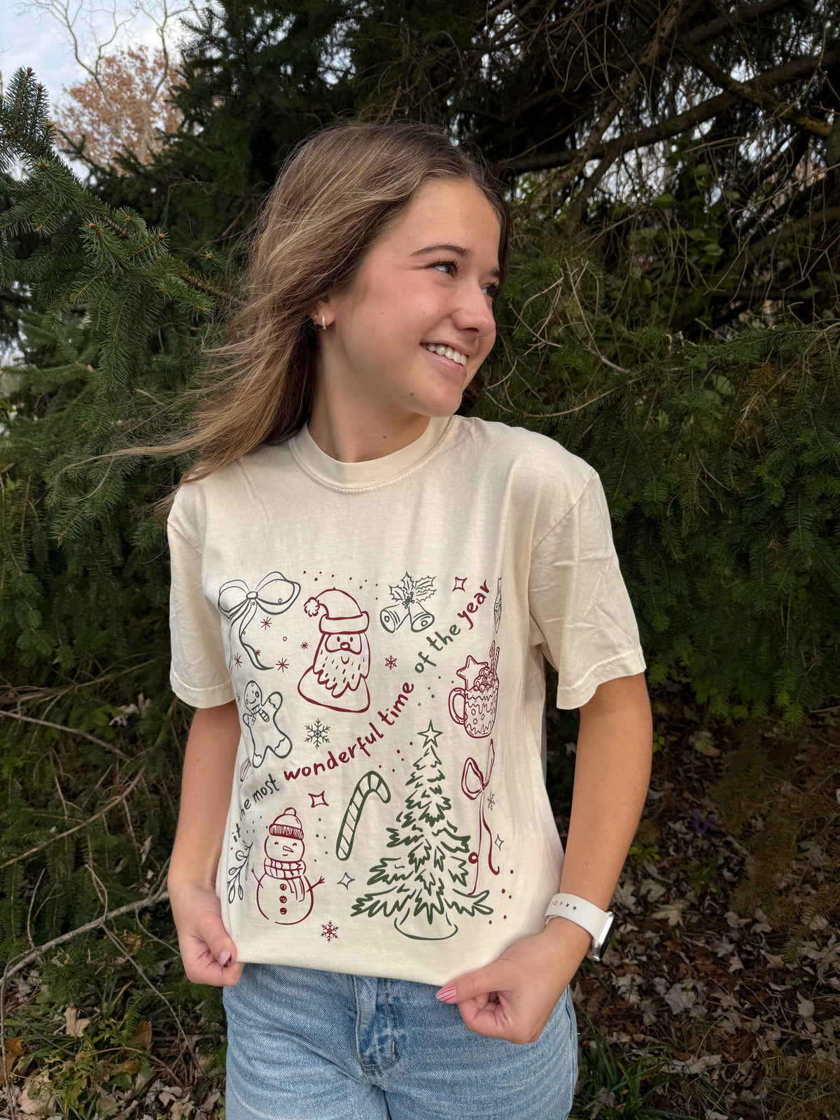 Most Wonderful Time Holiday Graphic Tee