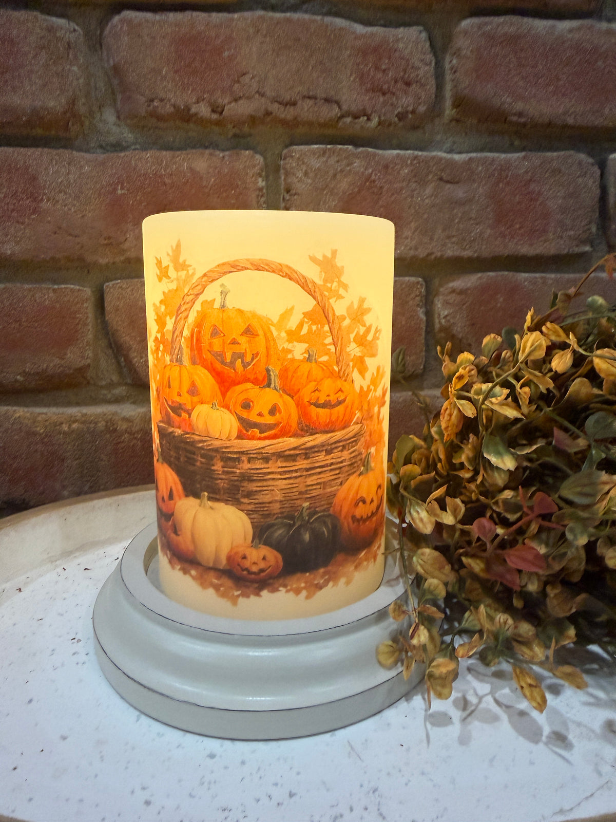 Basket of Jacks Candle Sleeve