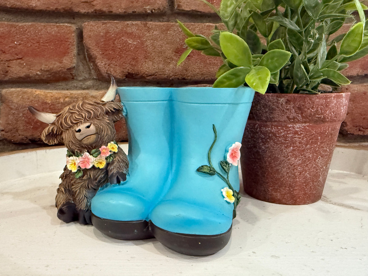 Highland Cow Planter - 2 Styles