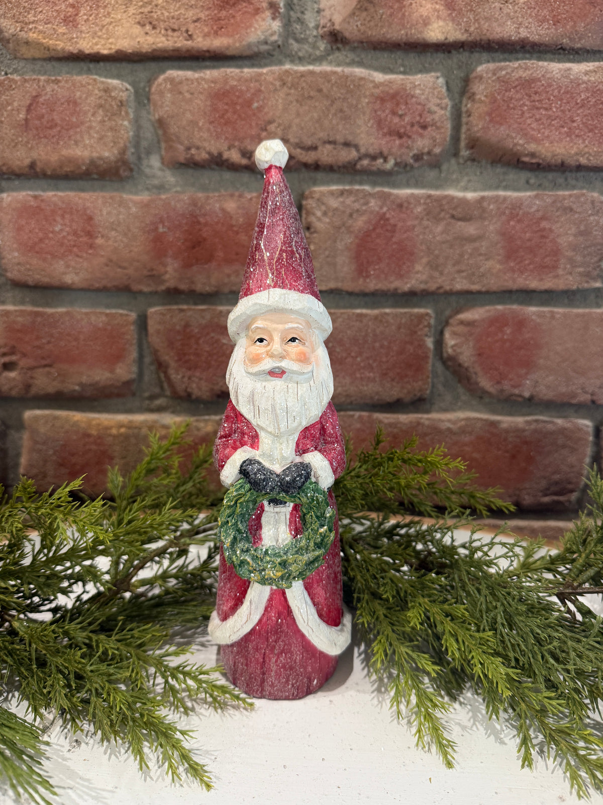 Wood Carved Santa - 3 Styles