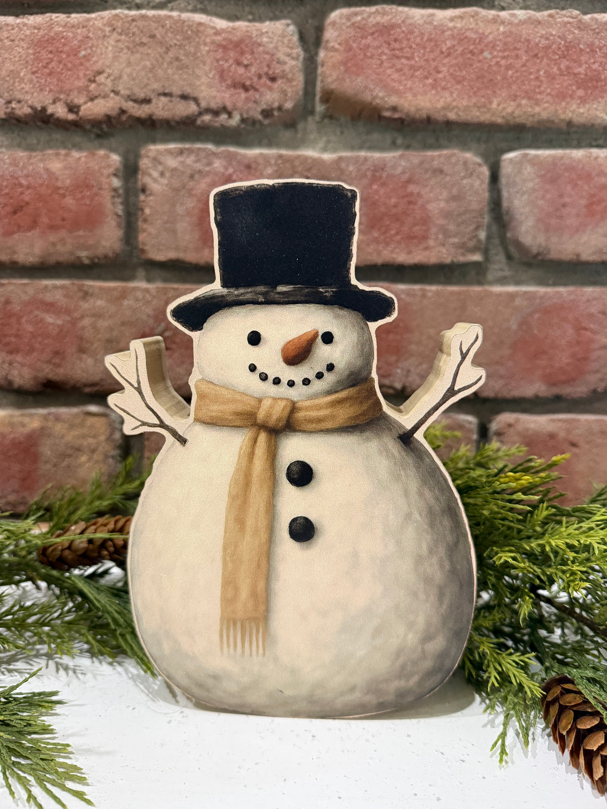 Top Hat Snowman Block