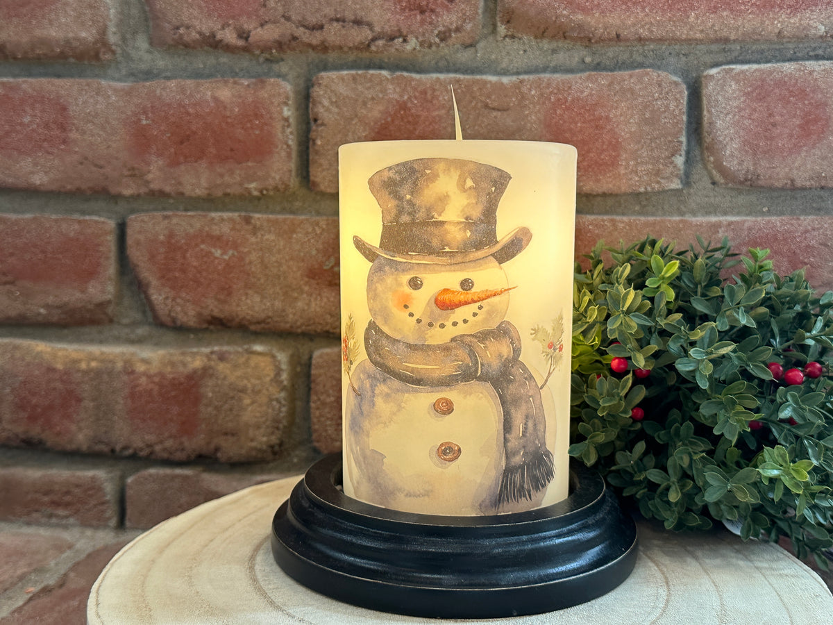 Big Chill Snowman Candle Sleeve