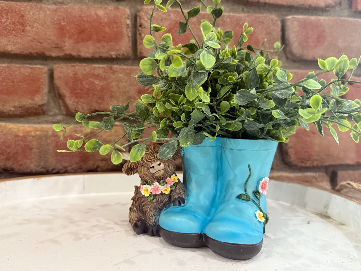 Highland Cow Planter - 2 Styles