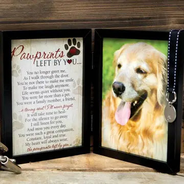 Pawprints Left by You Memorial Frame