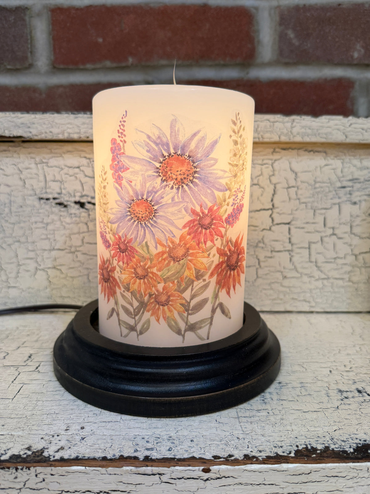 Farmers Market Flowers Candle Sleeve