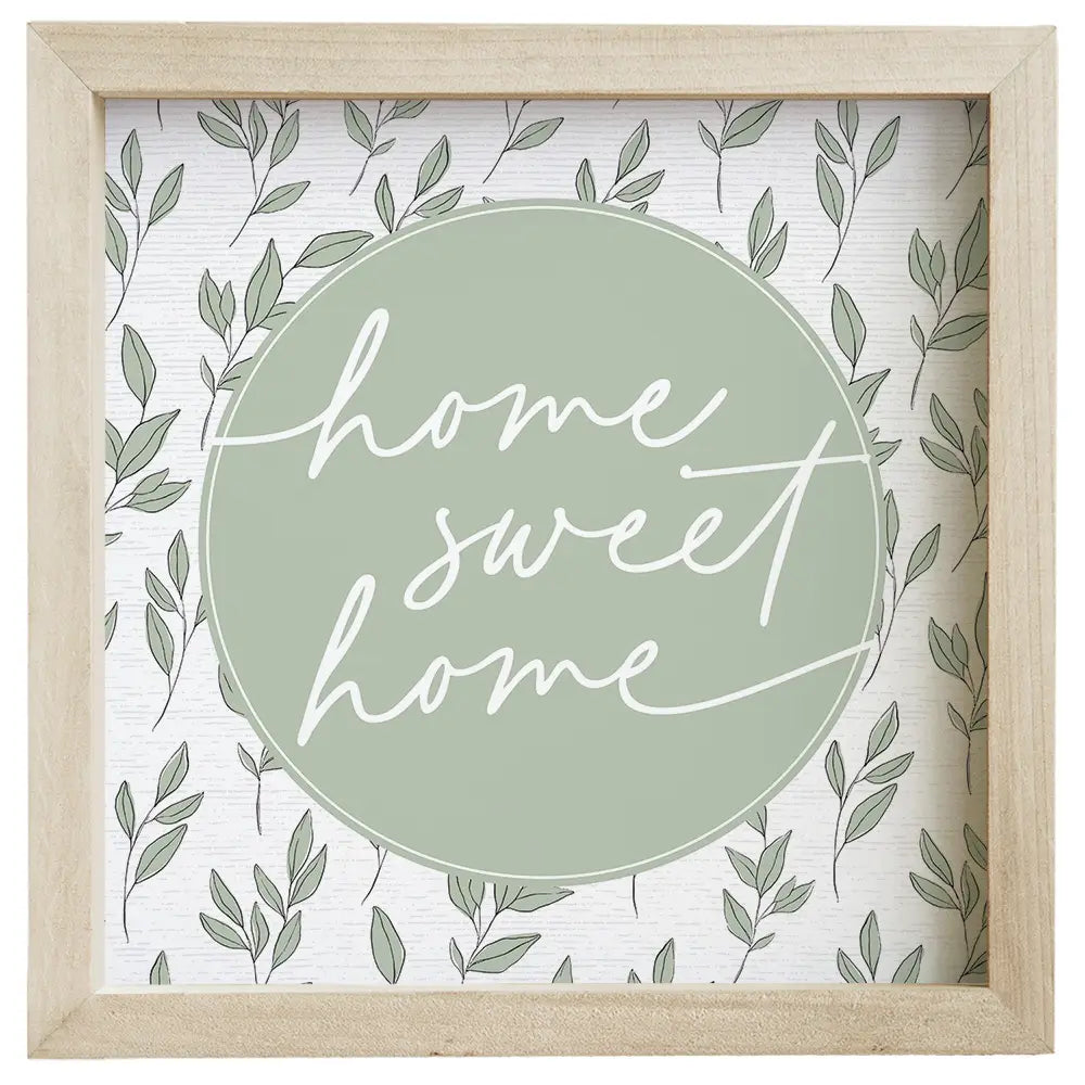 Home sweet home framed sign