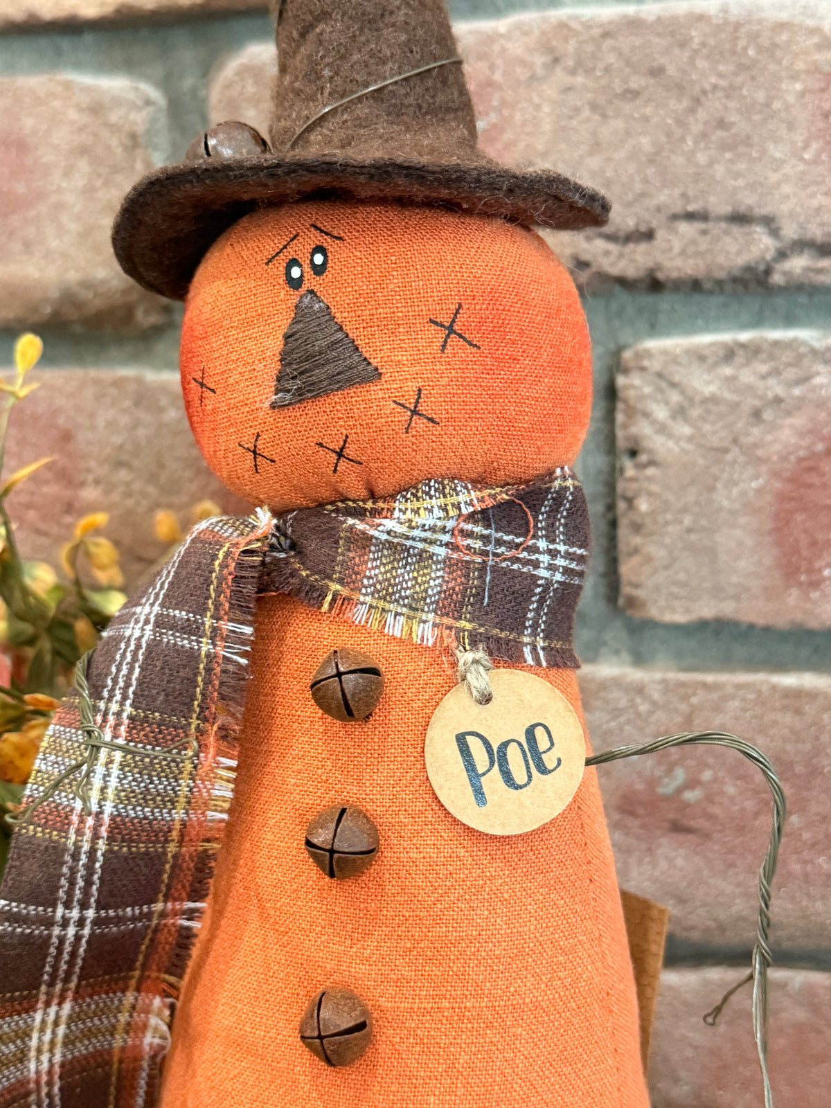 Poe the Jingle Bell Jack-O-Lantern