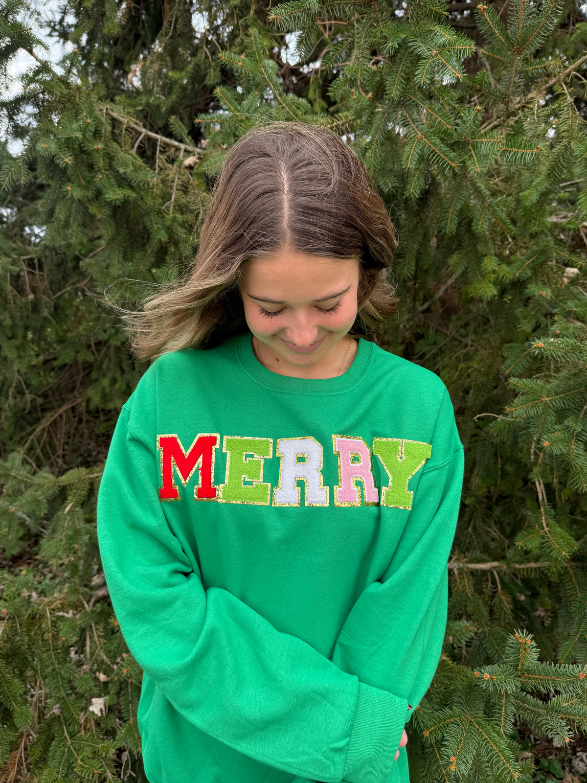 Merry Chenille Graphic Sweatshirt