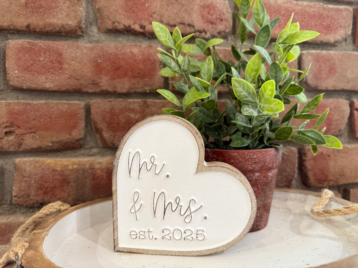 Mr &amp; Mrs 2025 Heart