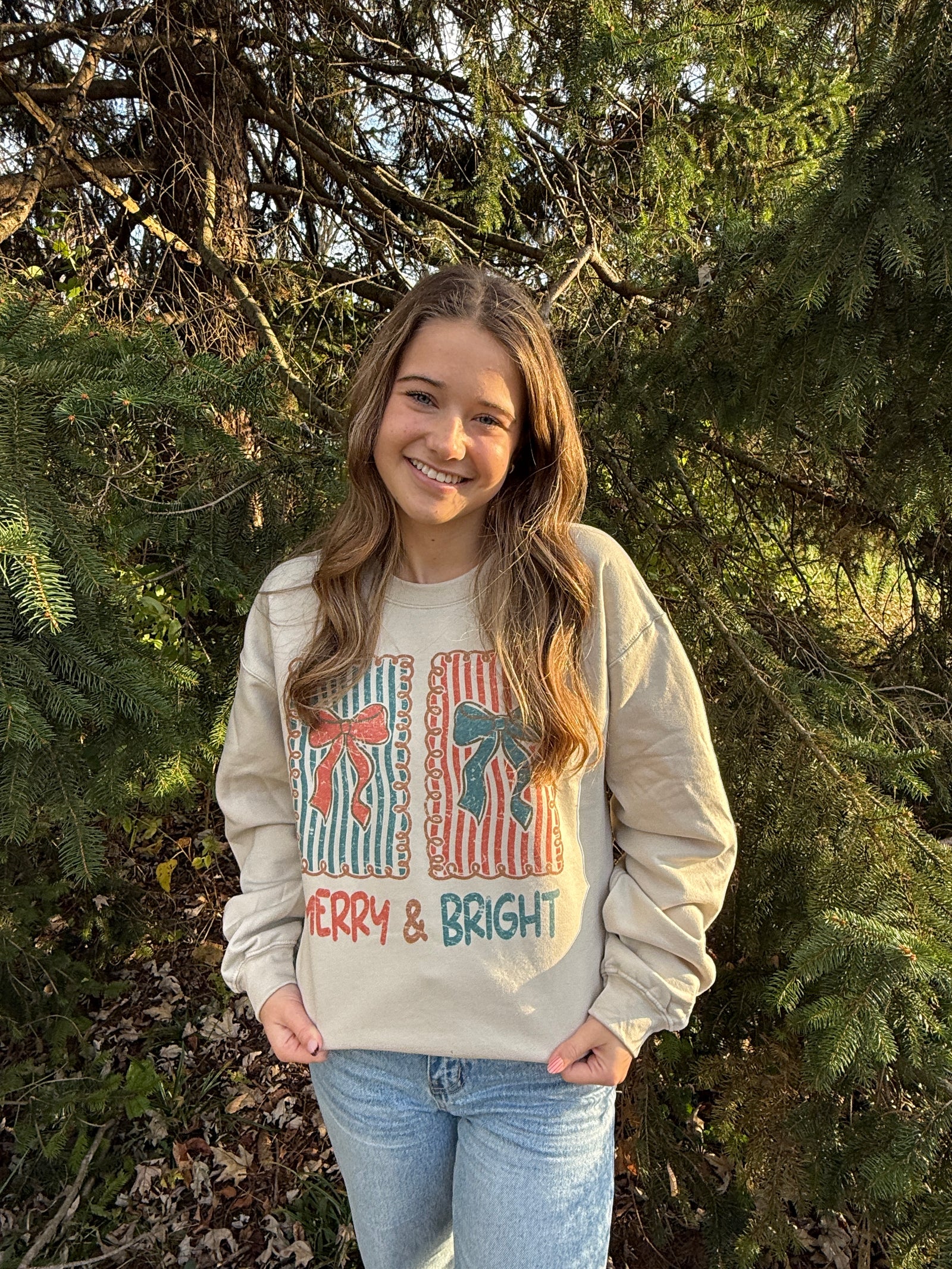 Merry and Bright Stamps Sweatshirt