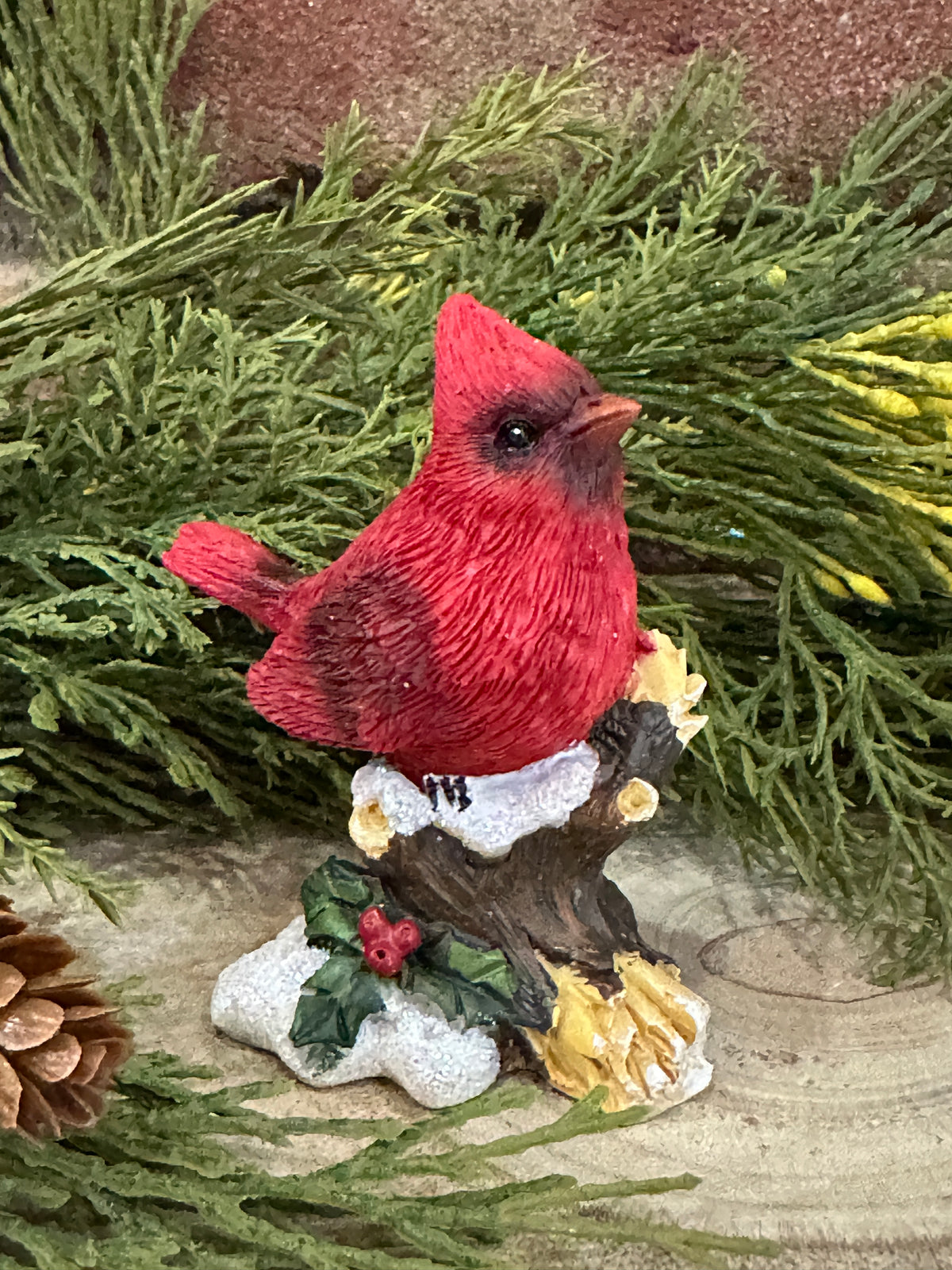 Cardinal on Snowy Branch