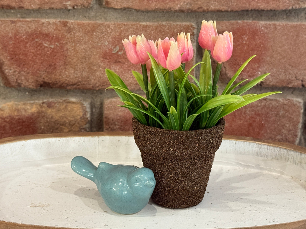 Aqua Ceramic Bird
