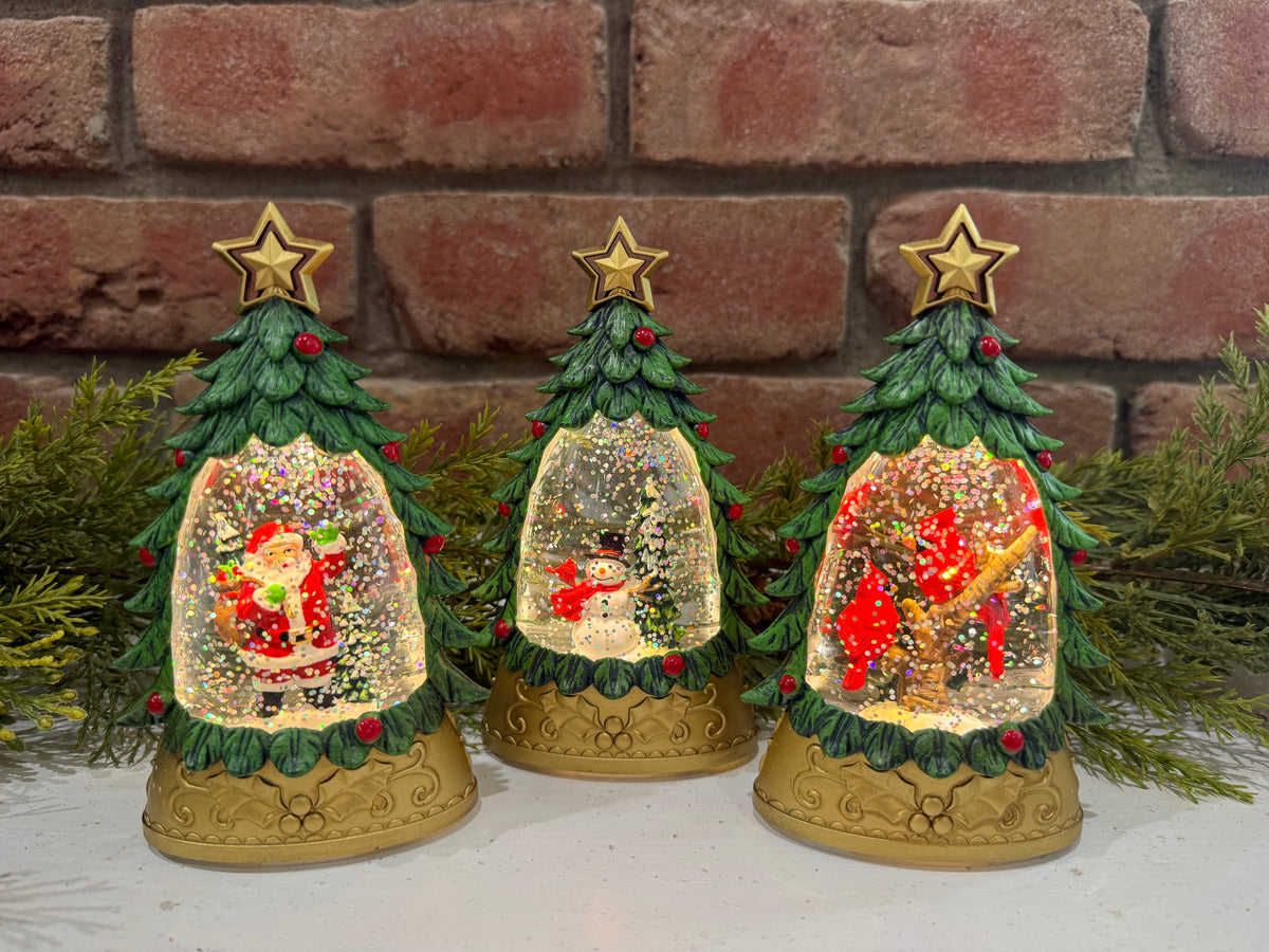 Holiday Water Globe Tree Light - 3 Styles