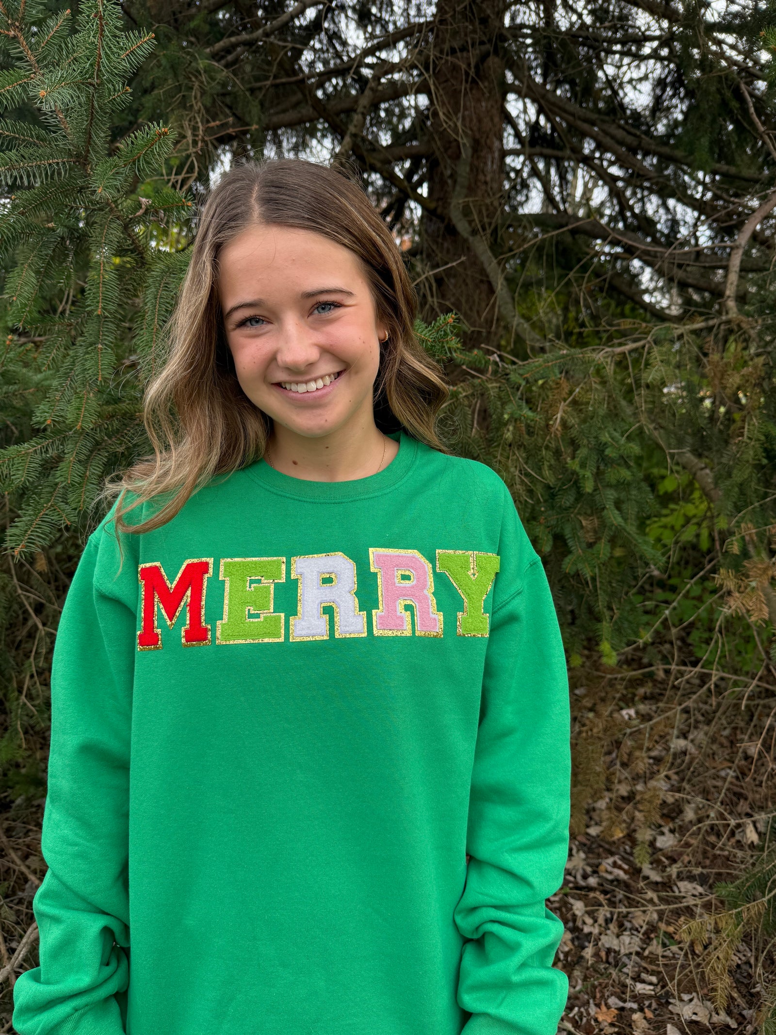 Merry Chenille Graphic Sweatshirt