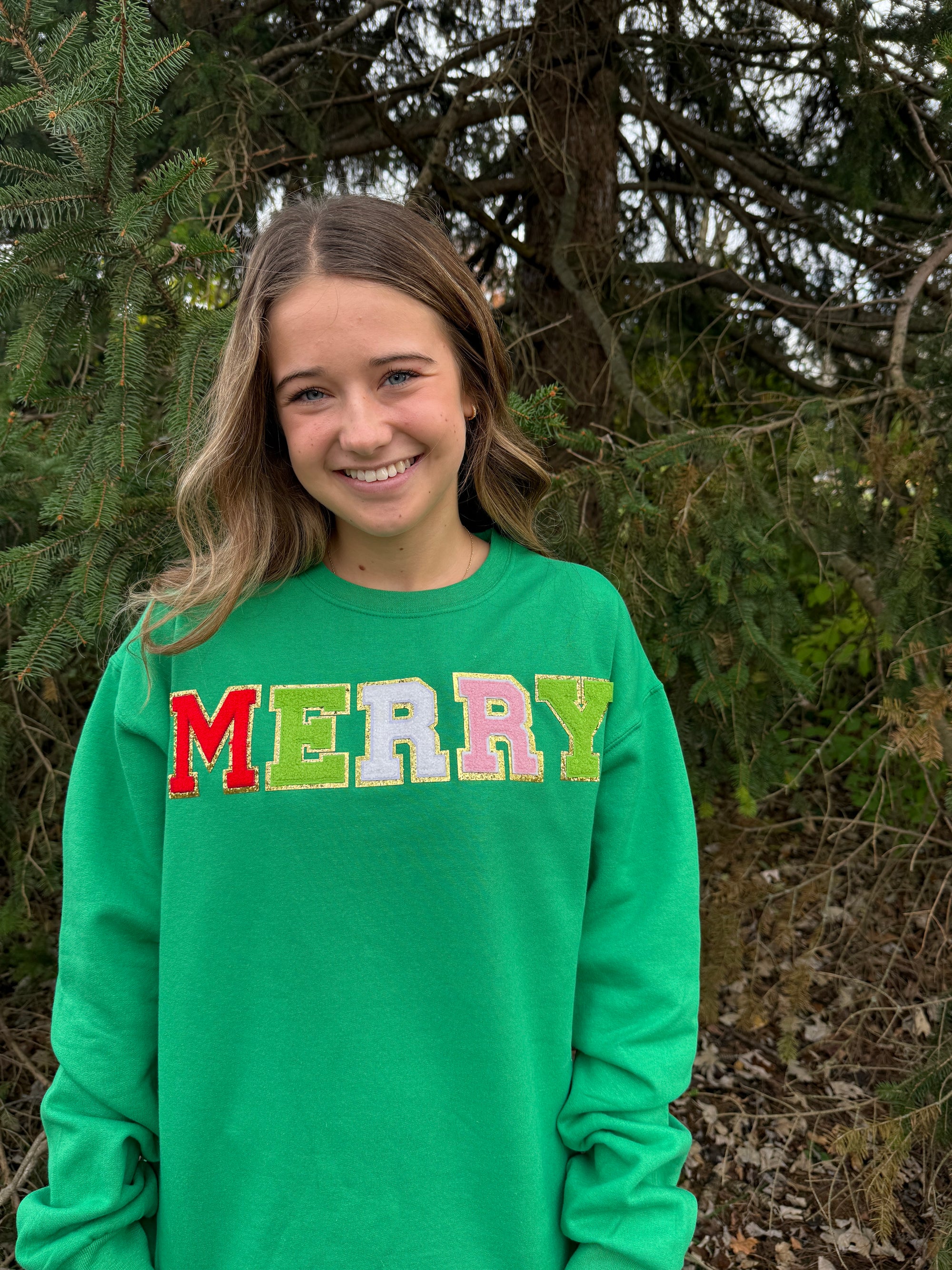 Merry Chenille Graphic Sweatshirt