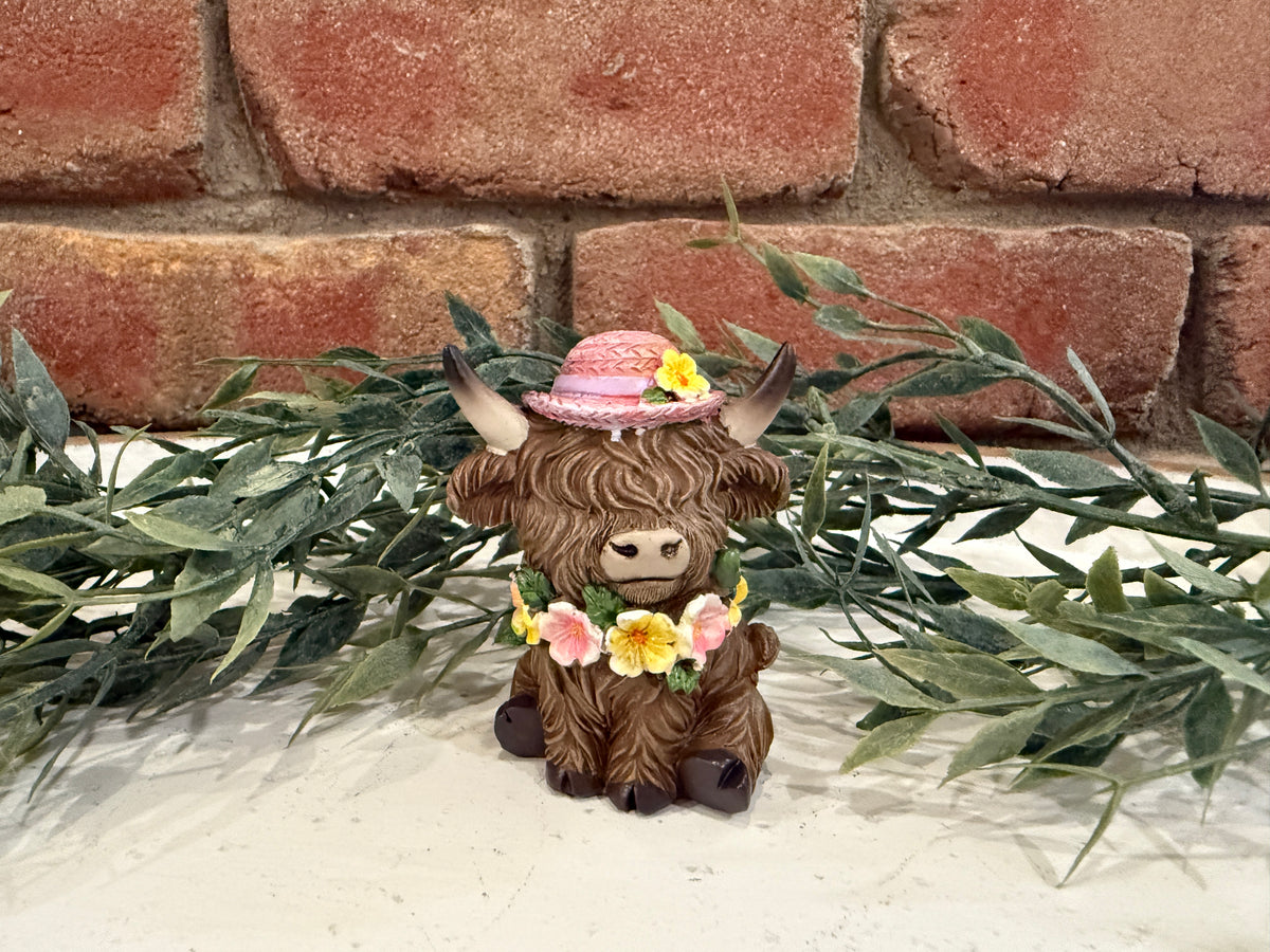 Highland Cow Mini Dressed Up - 3 Styles