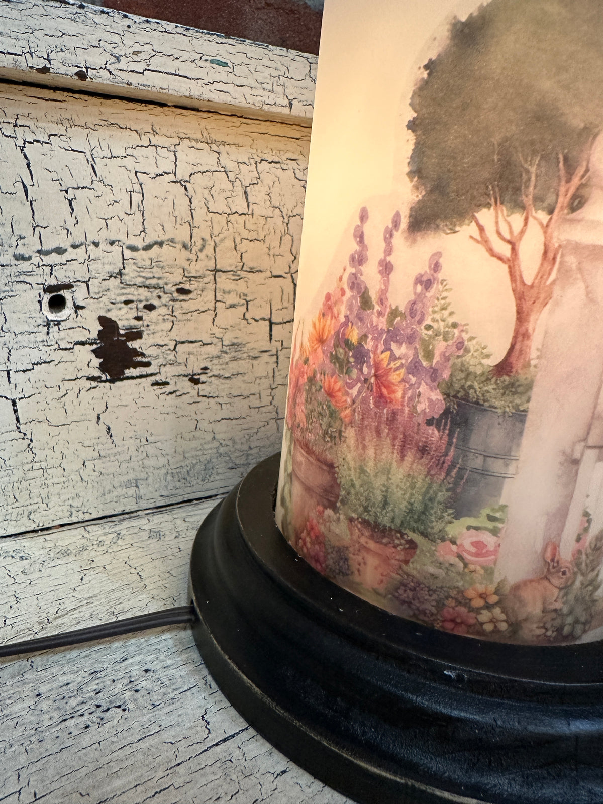 Summer Garden Gate Candle Sleeve