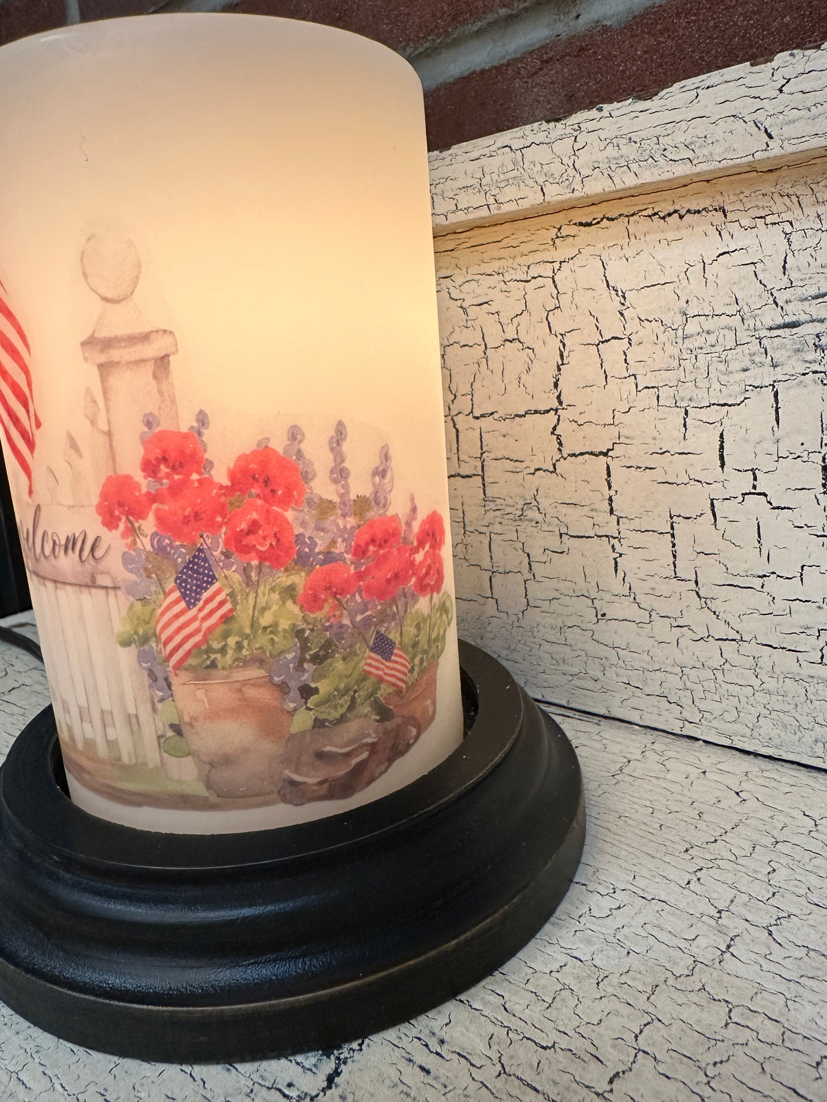 USA Garden Gate Candle Sleeve