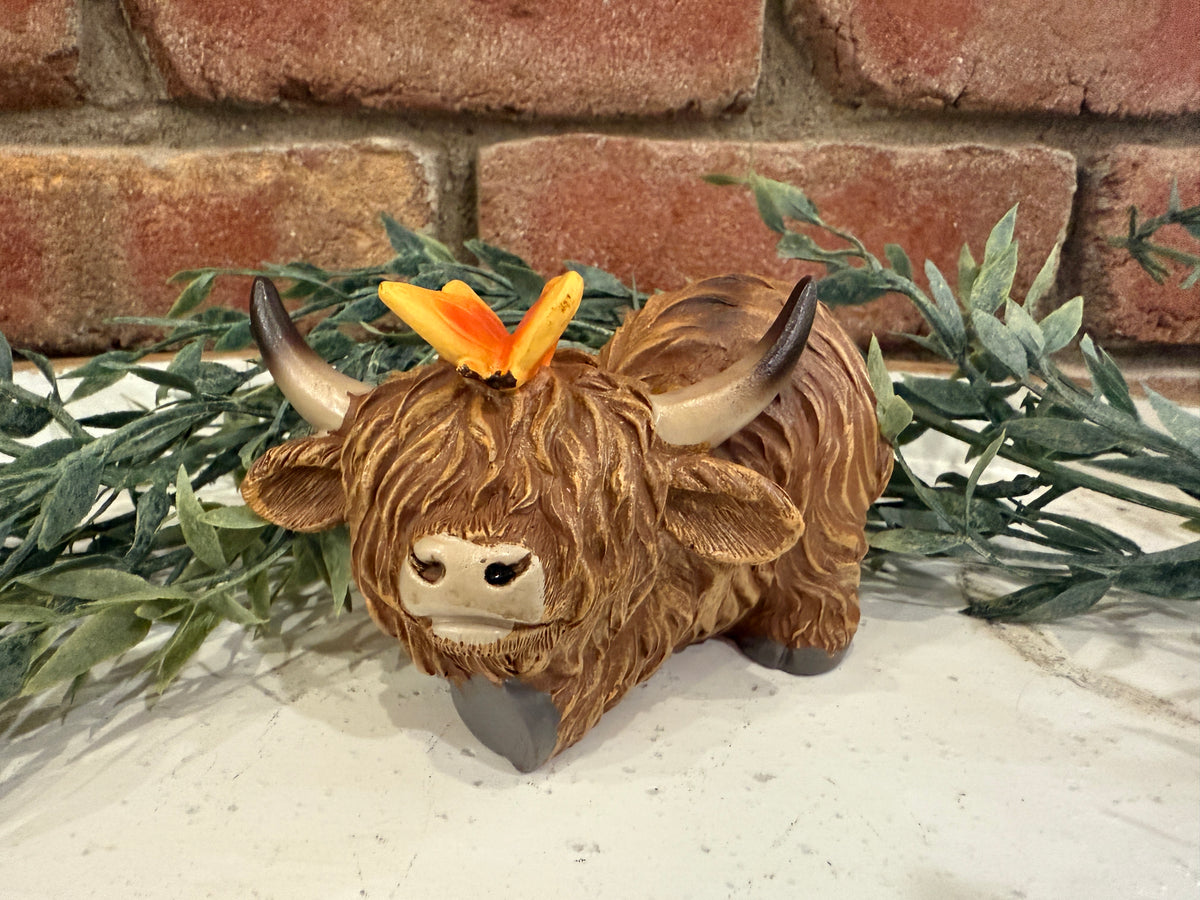 Highland Cow Butterfly - 2 Styles