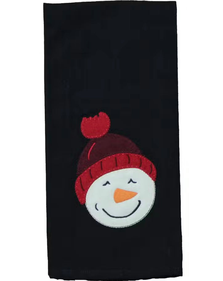 Snowman with Hat Towel