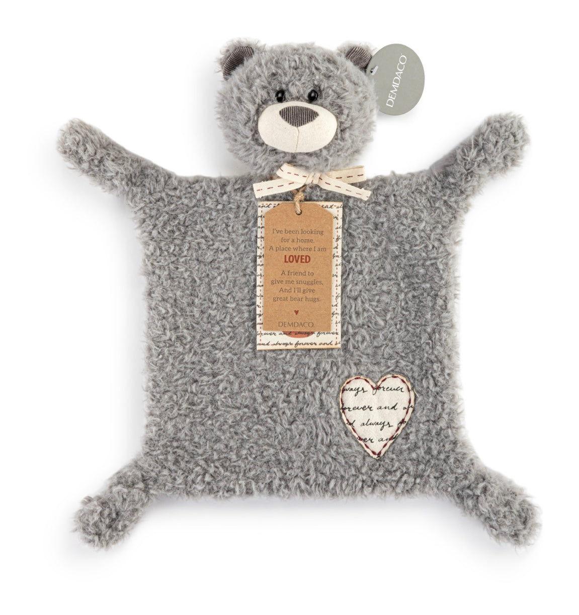Loved Bear Blankie - Gray